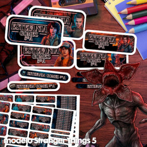 Stranger Things 5 - Etiquetas Personalizadas