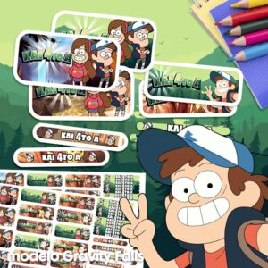 Gravity Falls - Etiquetas Personalizadas