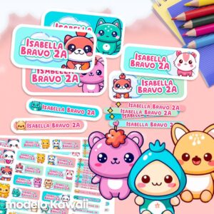 Kawaii - Etiquetas Personalizadas