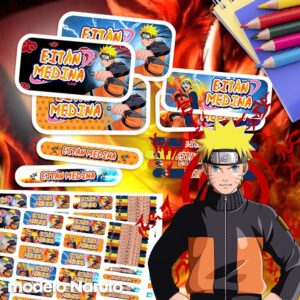 Naruto - Etiquetas Personalizadas