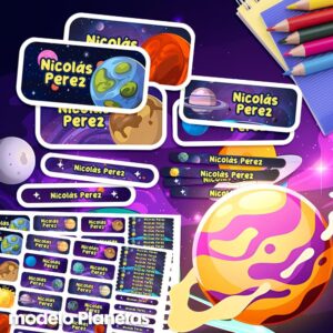 Planetas - Etiquetas Personalizadas