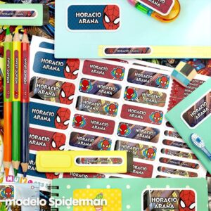 Spiderman - Etiquetas Personalizadas