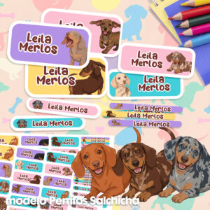 Cães Gatos - Etiquetas personalizadas