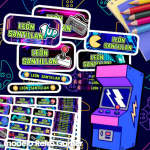 Retro Gamer - Etiquetas Personalizadas